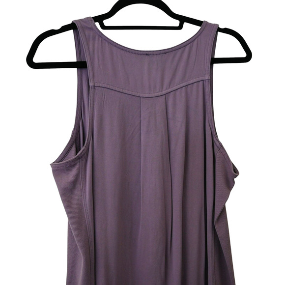 Splendid Purple Henley Tank Dress Viscose Size Small Scoop Neck - Picture 6 of 6